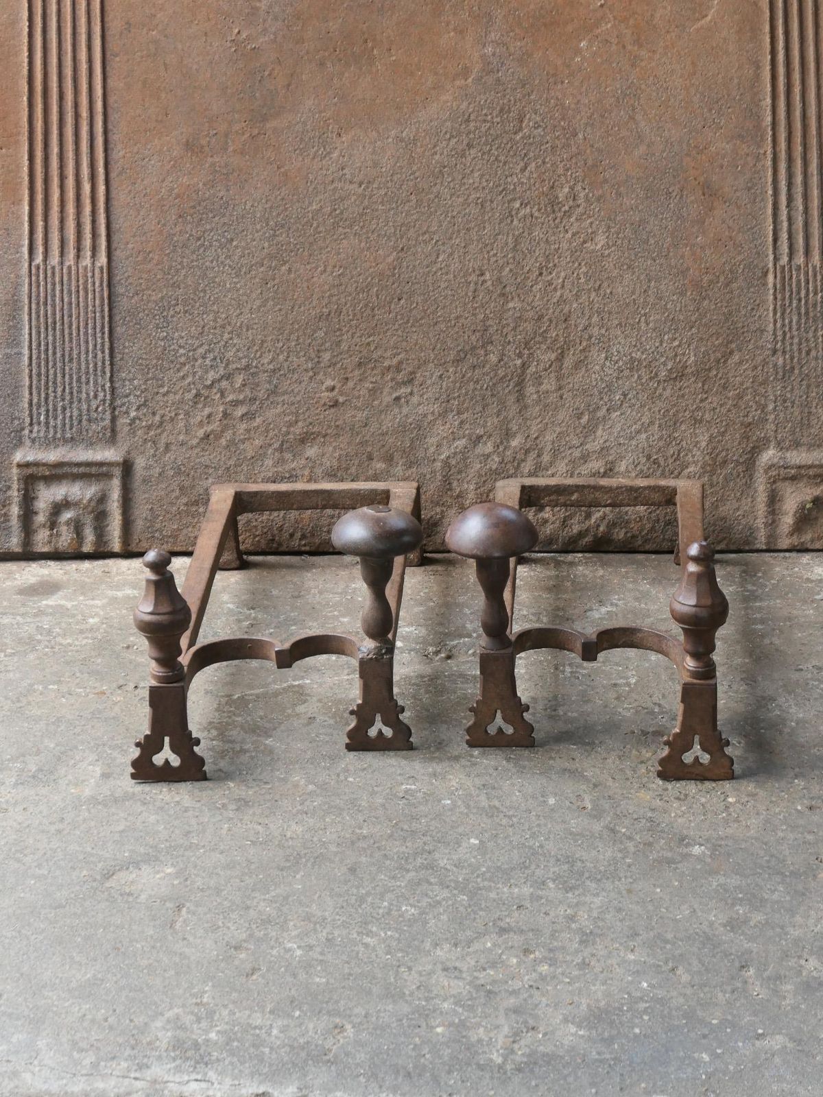French Louis XV Period Fireplace Grate Or Fire Basket, 18th Century photo Home Fixtures
