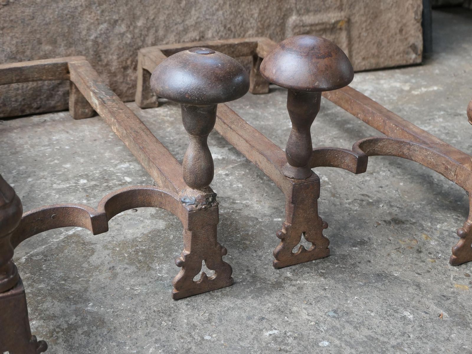 photo buy French Louis XV Period Fireplace Grate Or Fire Basket, 18th Century