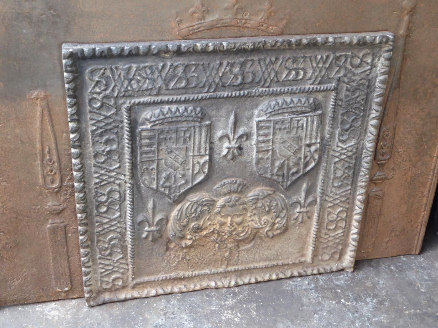 18th 19th Century French 'Arms Of Loraine' Fireback / Backsplash photo for sale