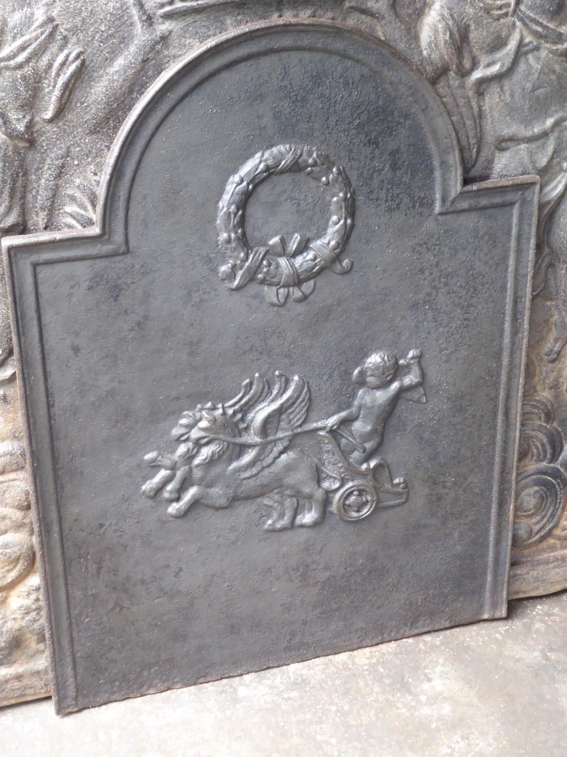 Antique French Neoclassical Fireback / Backsplash, 19th Century photo for sale