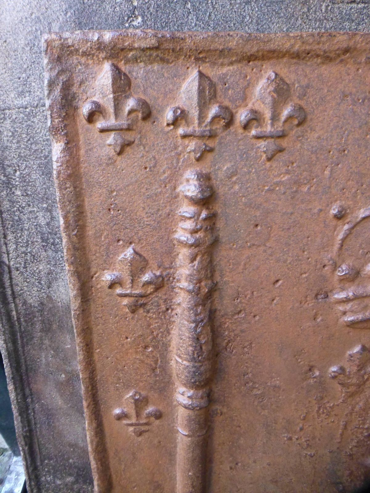 18th Century French Arms Of France Fireback / Backsplash photo furniture