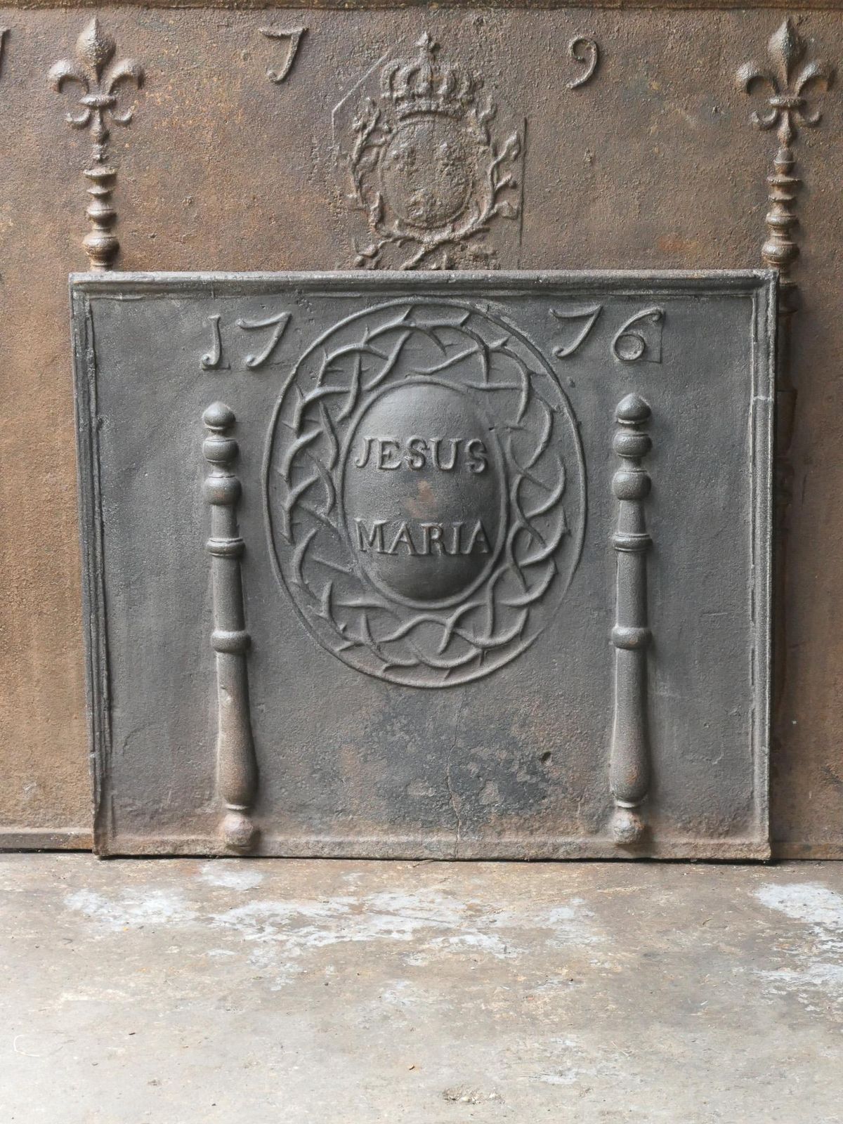18th Century French Louis XV Period 'Religious Theme' Fireback / Backsplash photo for sale
