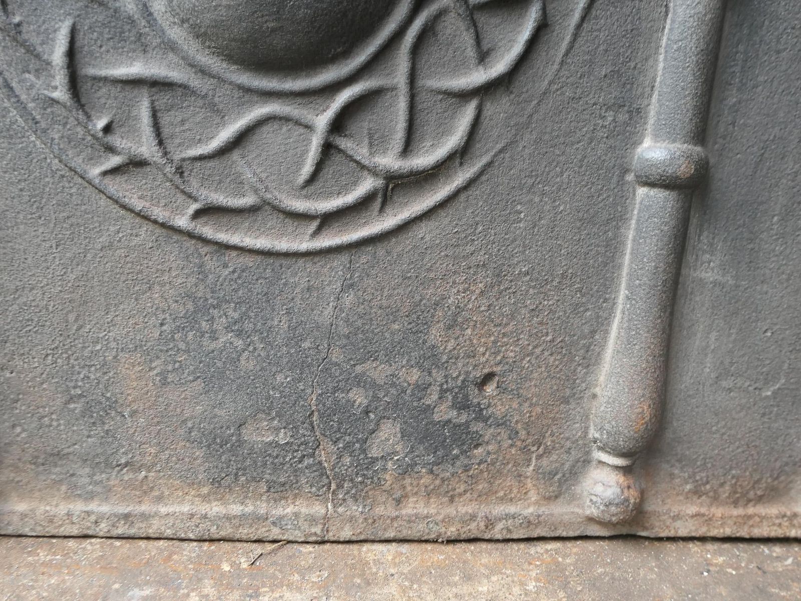 photo for sale 18th Century French Louis XV Period 'Religious Theme' Fireback / Backsplash