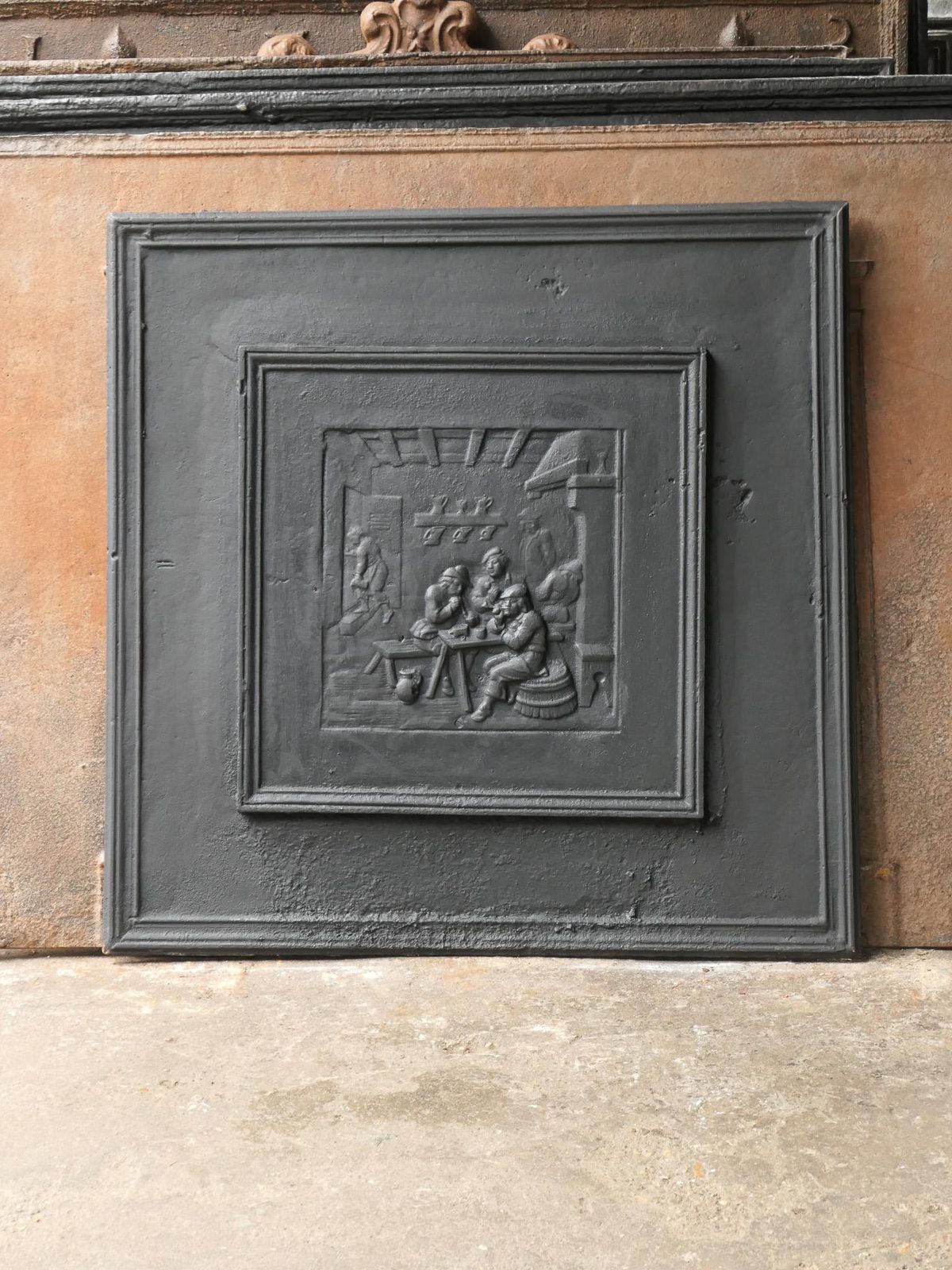 Antique French Napoleon III Style 'The Pub' Fireback / Backsplash photo Home Fixtures