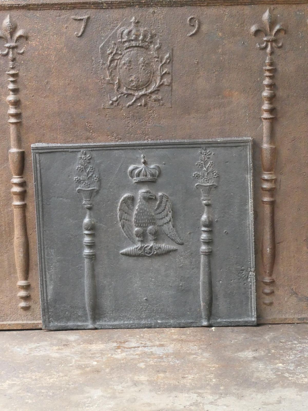 18th 19th Century French 'The Eagle Of Napoleon' Fireback / Backsplash photo Home Fixtures