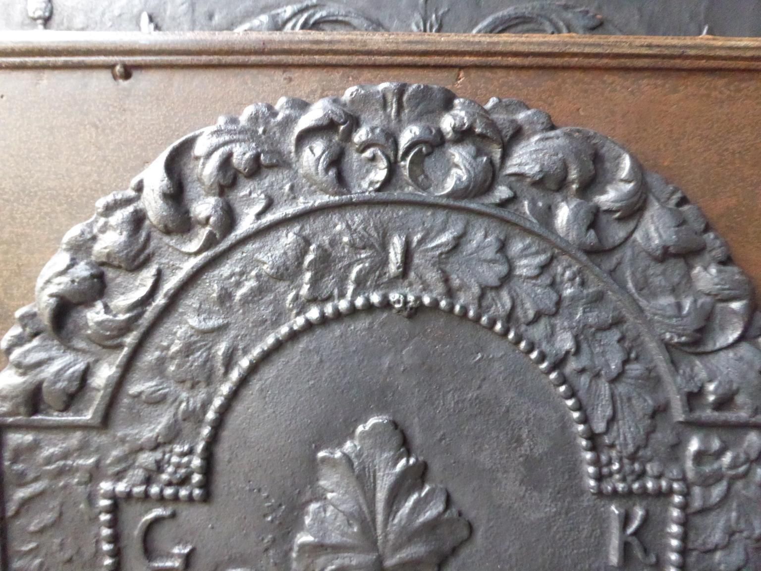 17th   18th Century French 'The Vintage' Fireback / Backsplash photo 1088.0