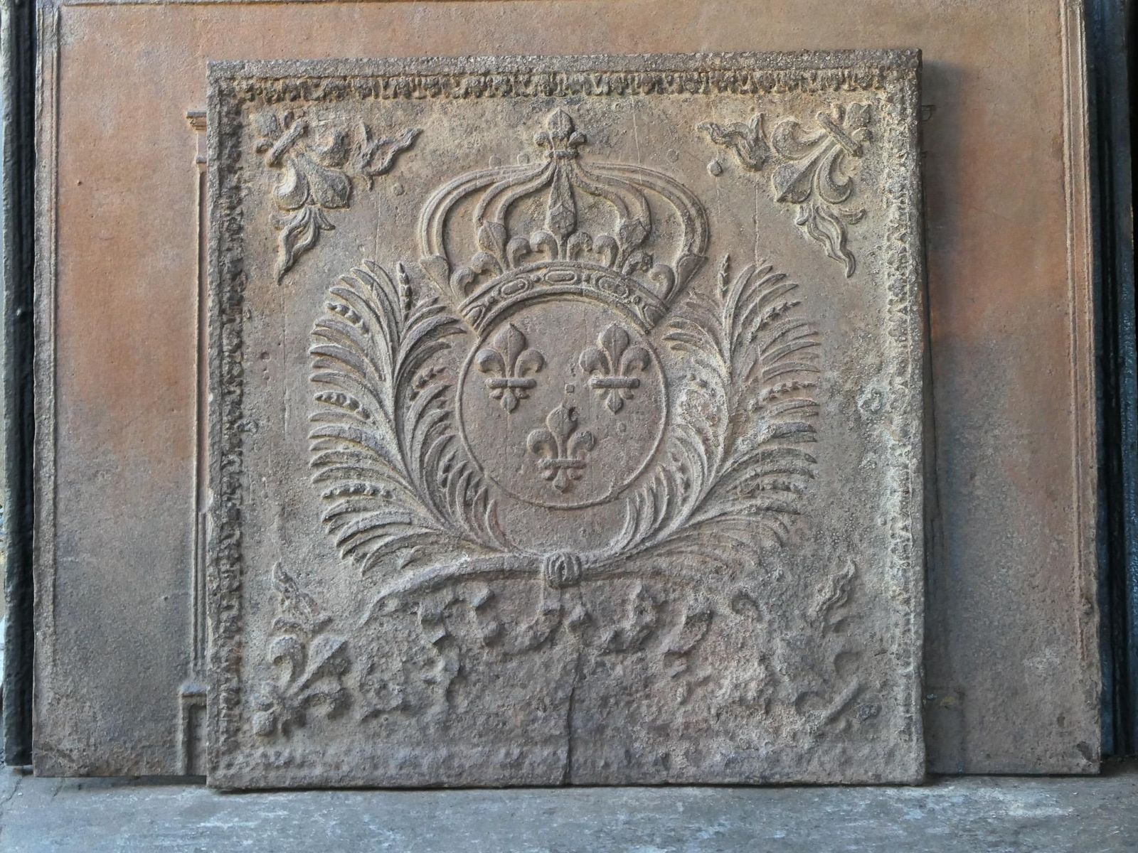 17th 18th Century French Louis XIV 'Arms Of France' Fireback / Backsplash photo 1088.0