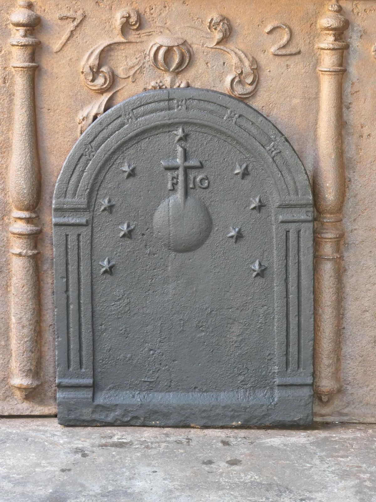19th Century French Napoleon III Fireback / Backsplash photo furniture