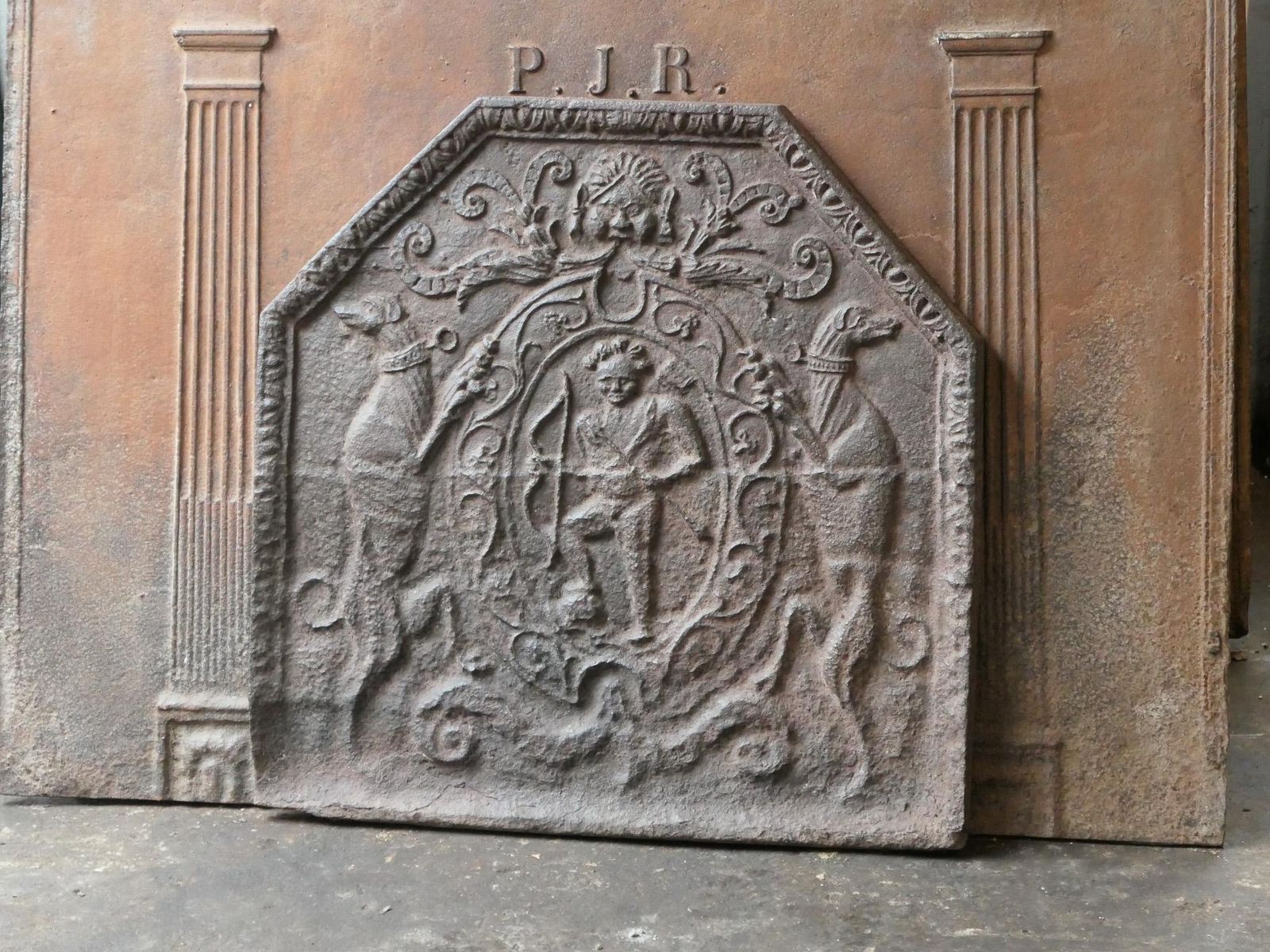 17th Century French Louis XIII 'Arms Of France' Fireback / Backsplash photo Home Fixtures
