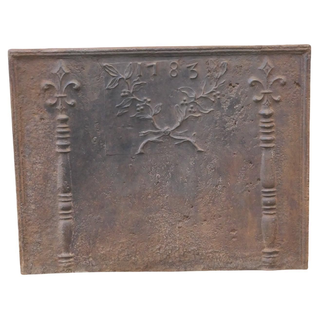 18th Century French Louis XV 'Pillars Of Hercules'  Fireback / Backsplash photo furniture