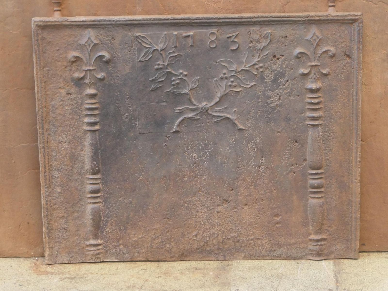 18th Century French Louis XV 'Pillars Of Hercules'  Fireback / Backsplash photo 1608.0