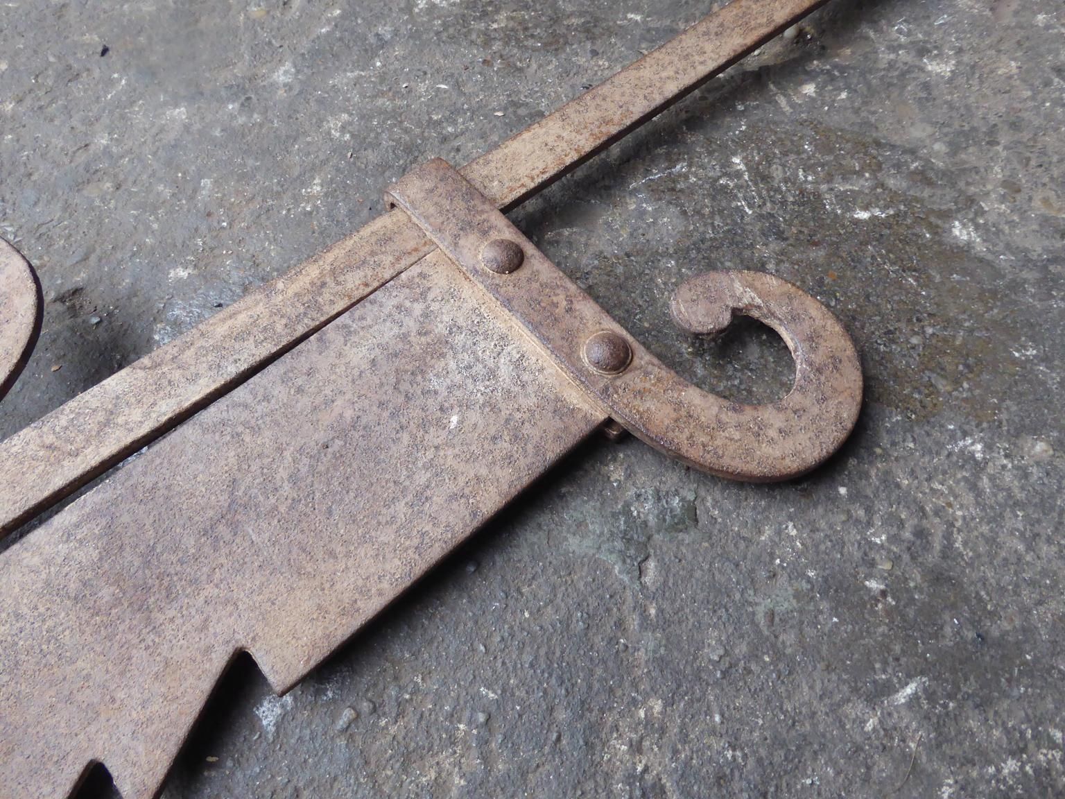 18th Century French Fireplace Trammel Or Hanger photo for sale