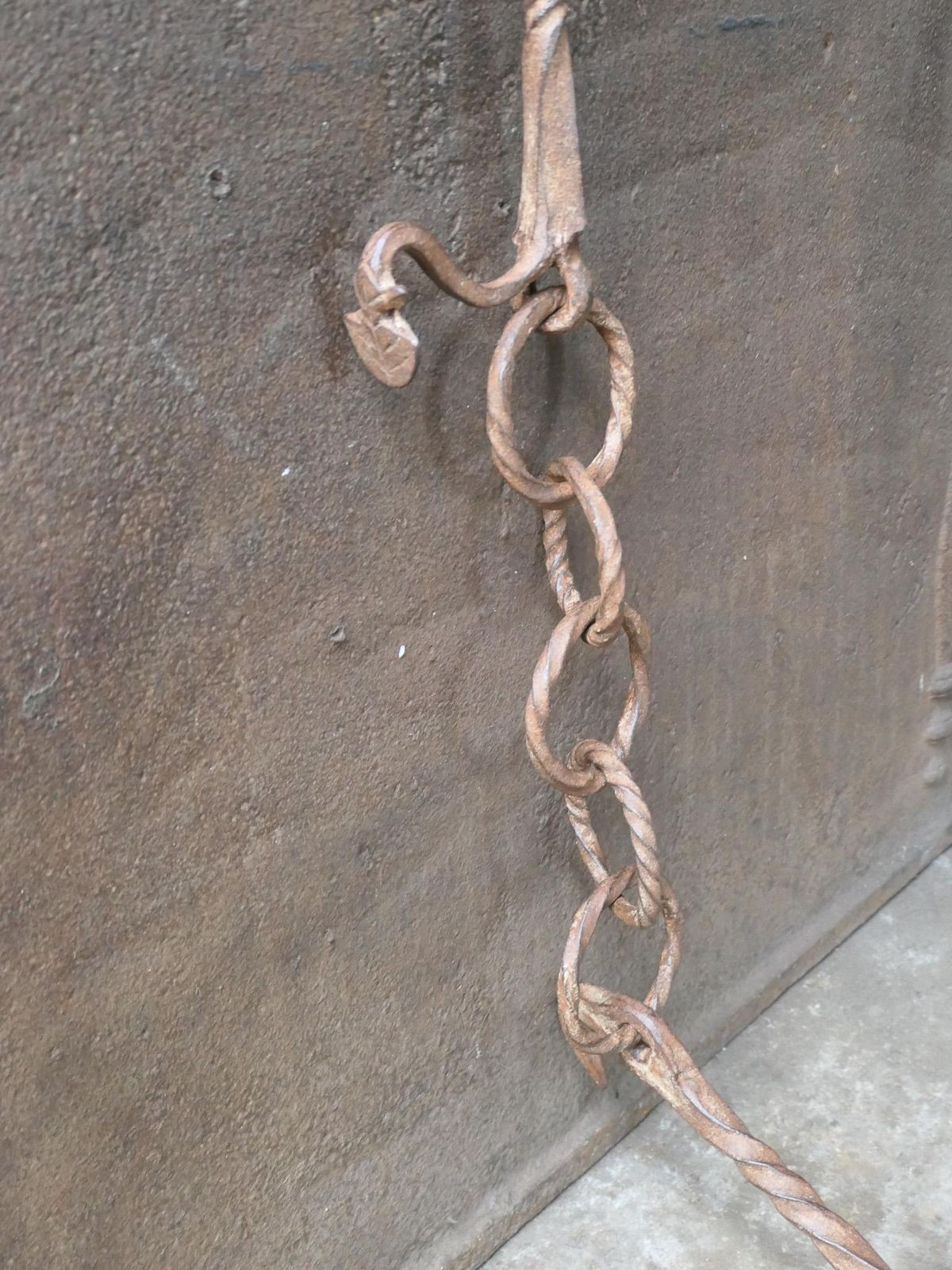 Large 17th Century French Fireplace Pot Hook photo buy