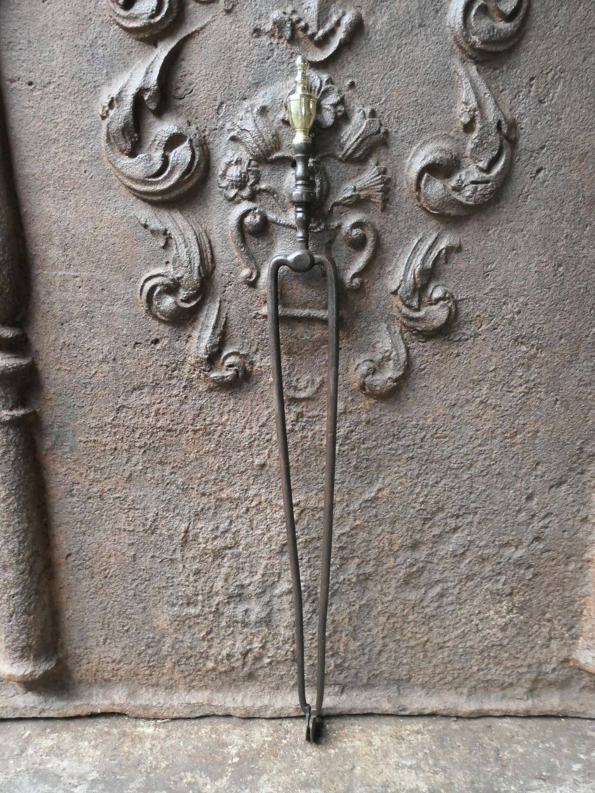 18th 19th Century Dutch Fire Tongs, Pince photo furniture