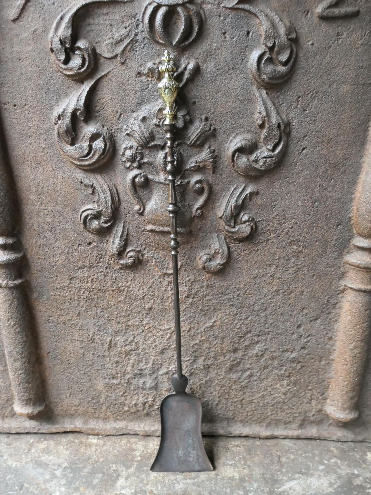 Antique French Napoleon III Fireplace Shovel Or Fire Shovel photo furniture