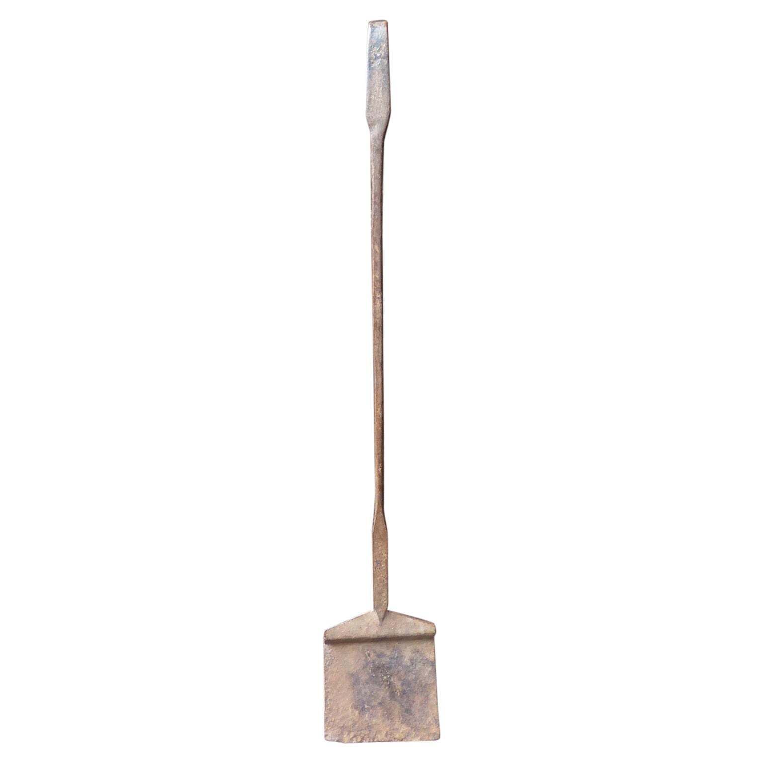 Large 19th Century French Fireplace Shovel Or Fire Shovel