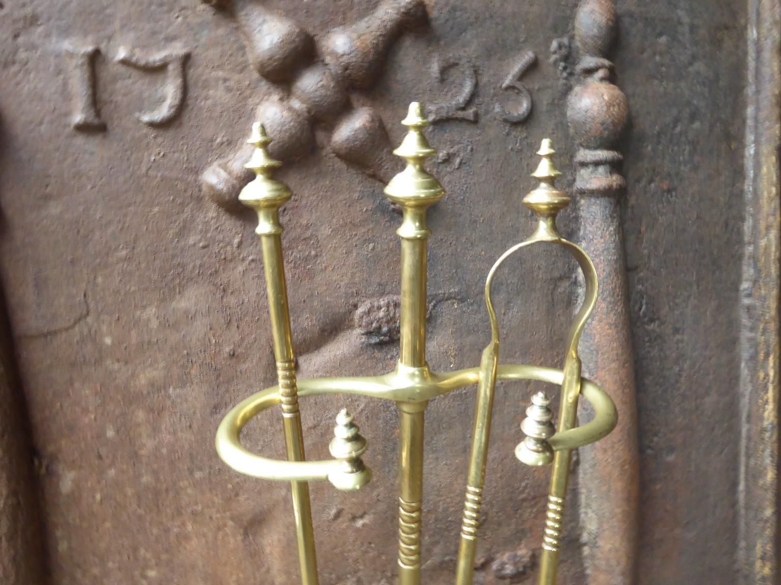 Bouhon Frères Fireplace Tool Set, Fire Tools, 19th Century photo 405.0