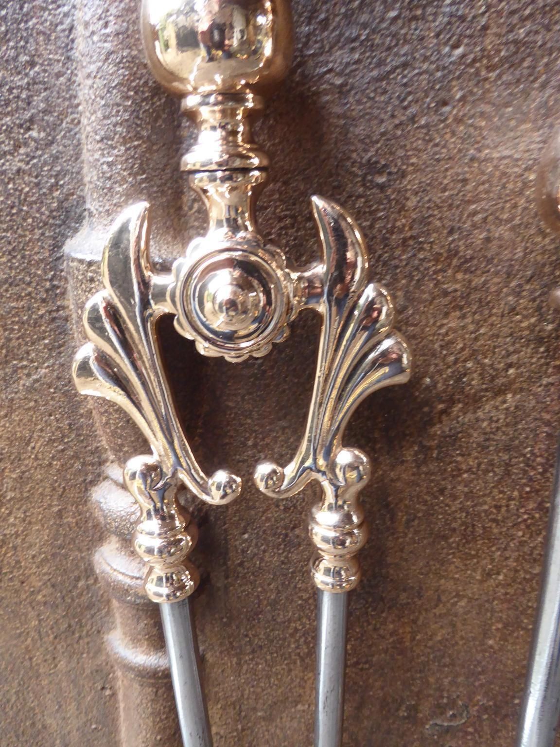 English Art Nouveau Fireplace Tools Or Fire Tools, Early 20th Century photo for sale