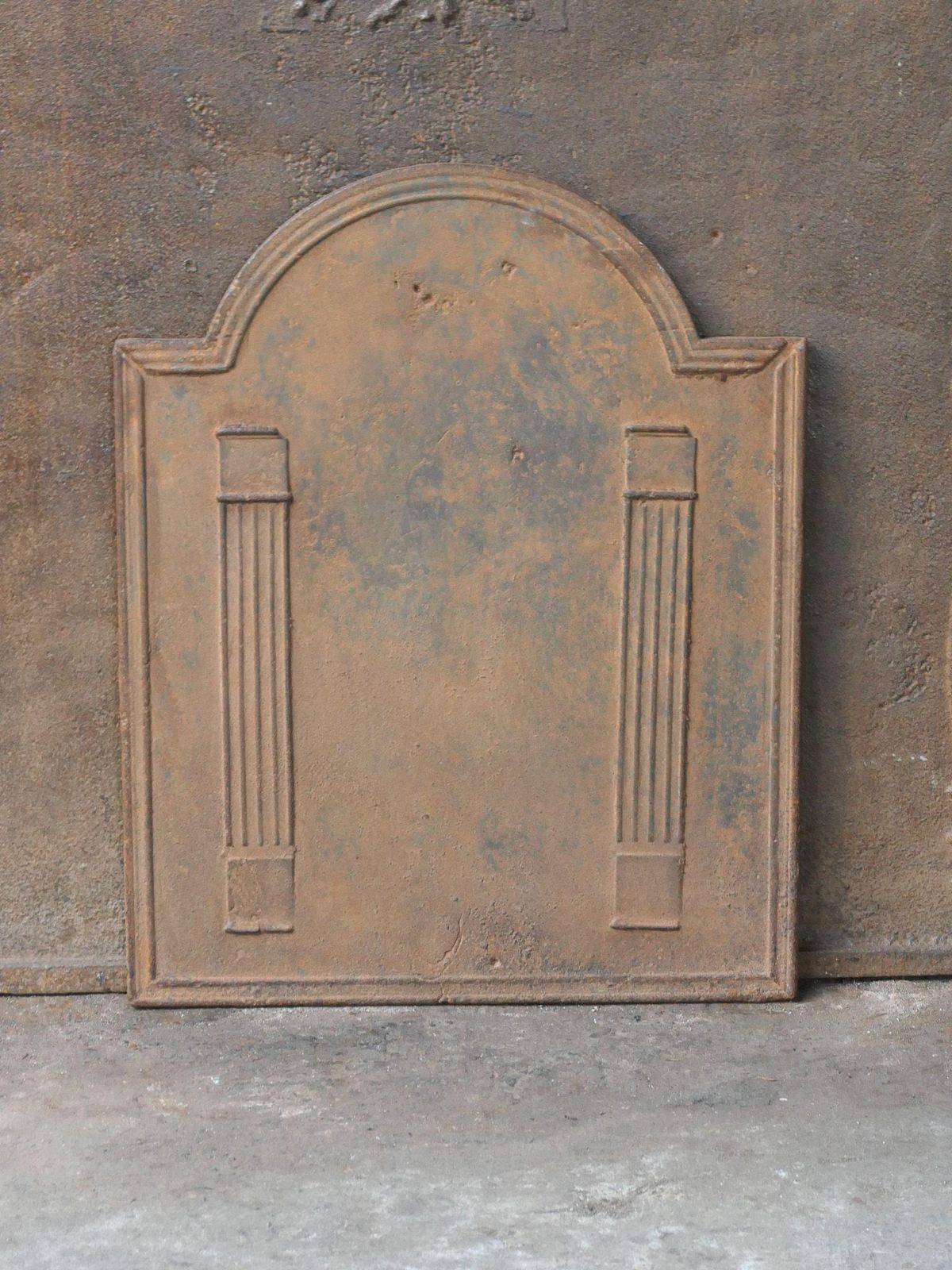 French 'Pillars Of Freedom' Fireback / Backsplash, 18th   19th C photo furniture