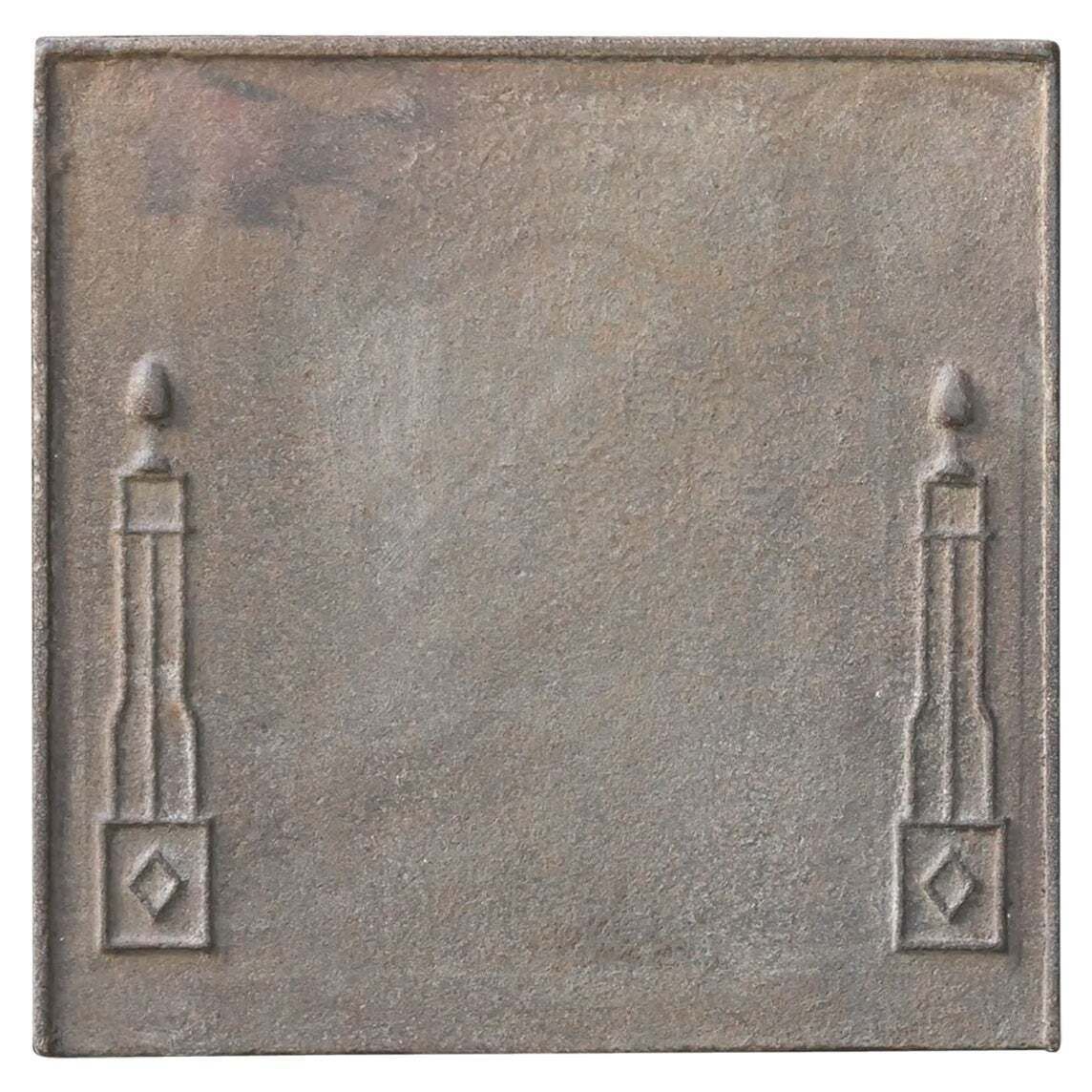 French Neoclassical Period 'Pillars Of Freedom' Fireback / Backsplash