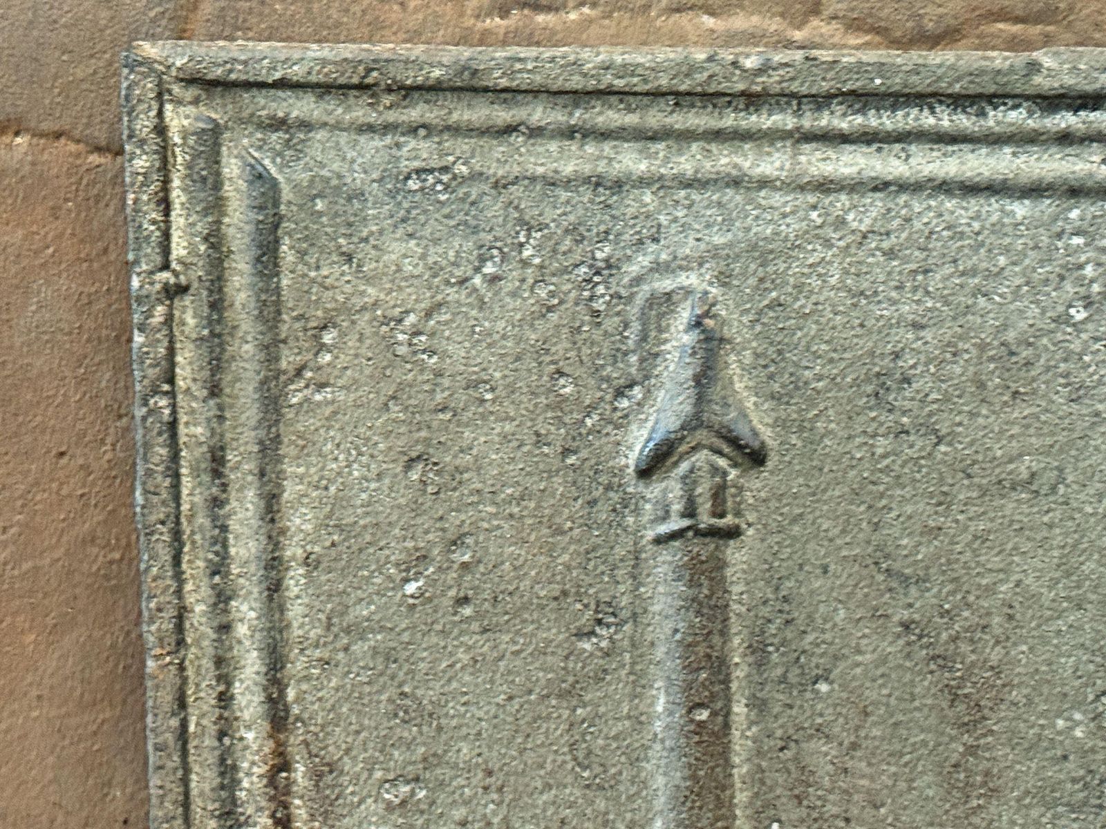 French 'Pillars Of Freedom' Fireback / Backsplash, Early 19th Century photo for sale