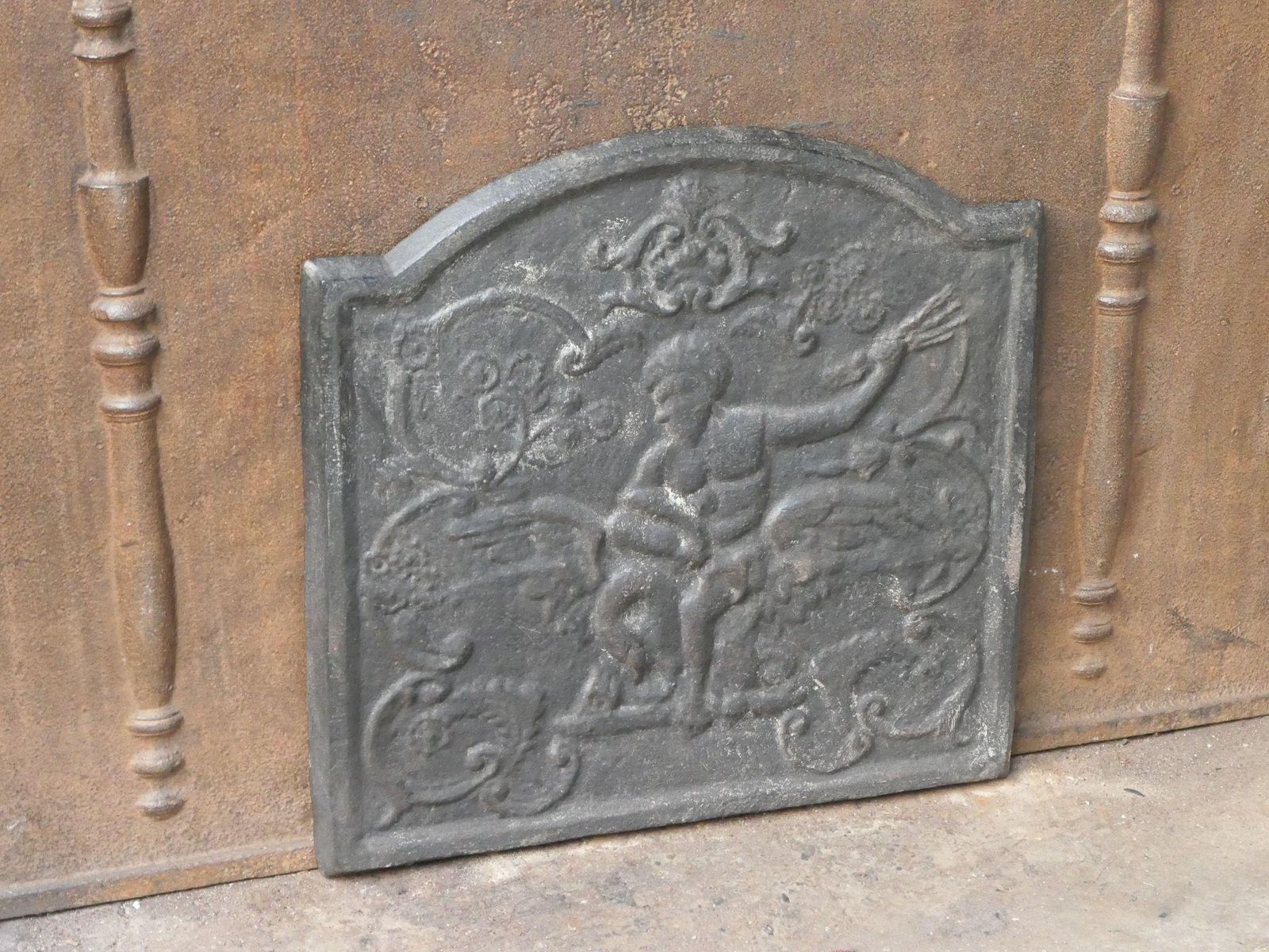 Zeus And Leda Fireback, Style Napoleon III, 20th Century photo 294.0