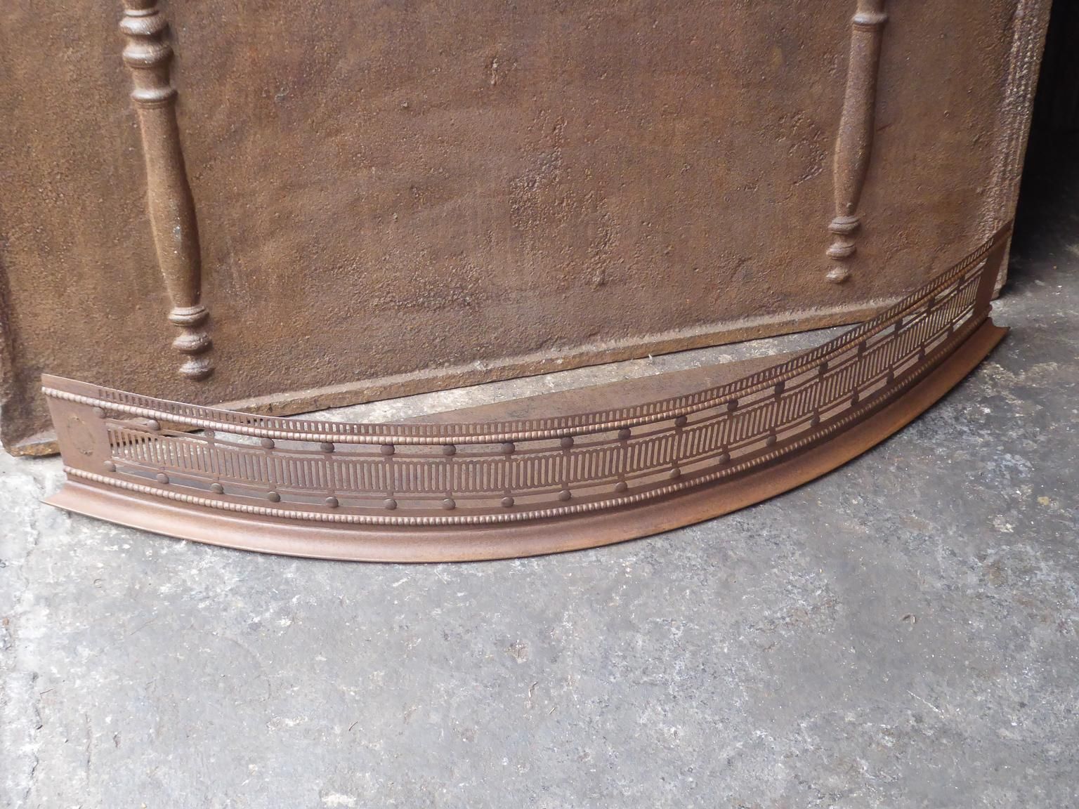 19th Century English Victorian Fireplace Fender Or Fire Fender photo for sale