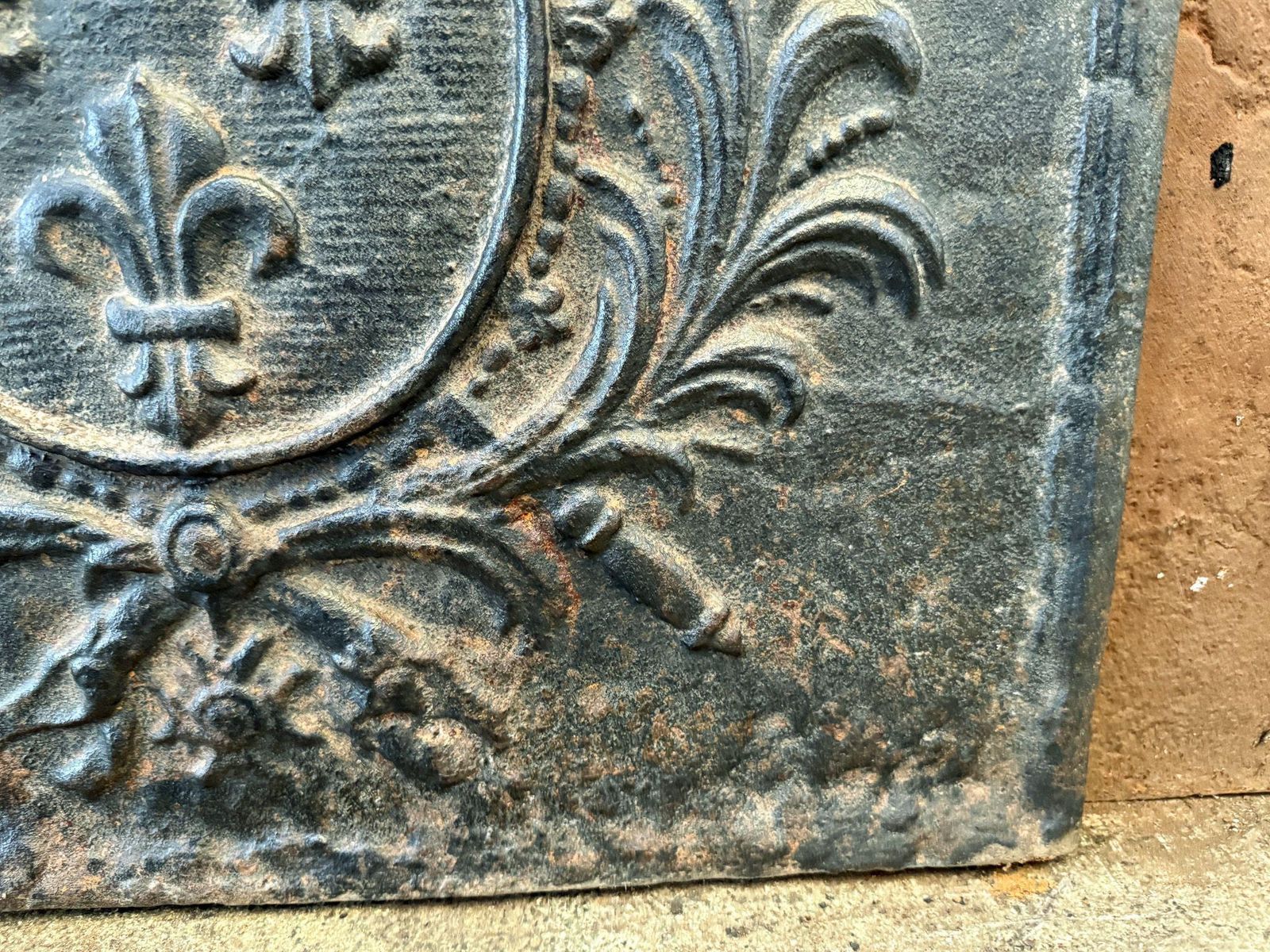 French Louis XV Style 'Arms Of France' Fireback / Backsplash photo 422.0