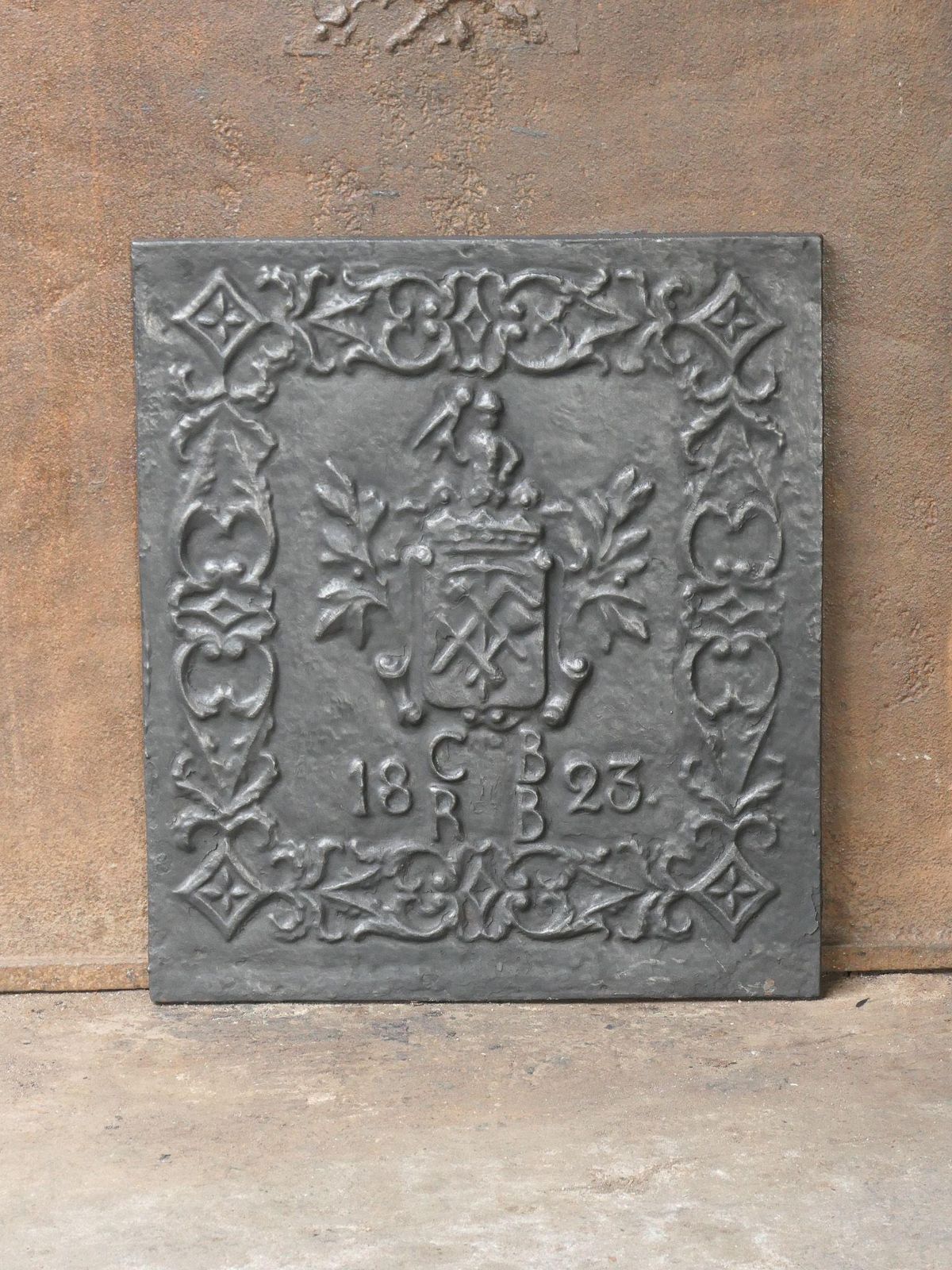20th Century German Victorian Style 'Coat Of Arms' Fireback / Backsplash photo furniture