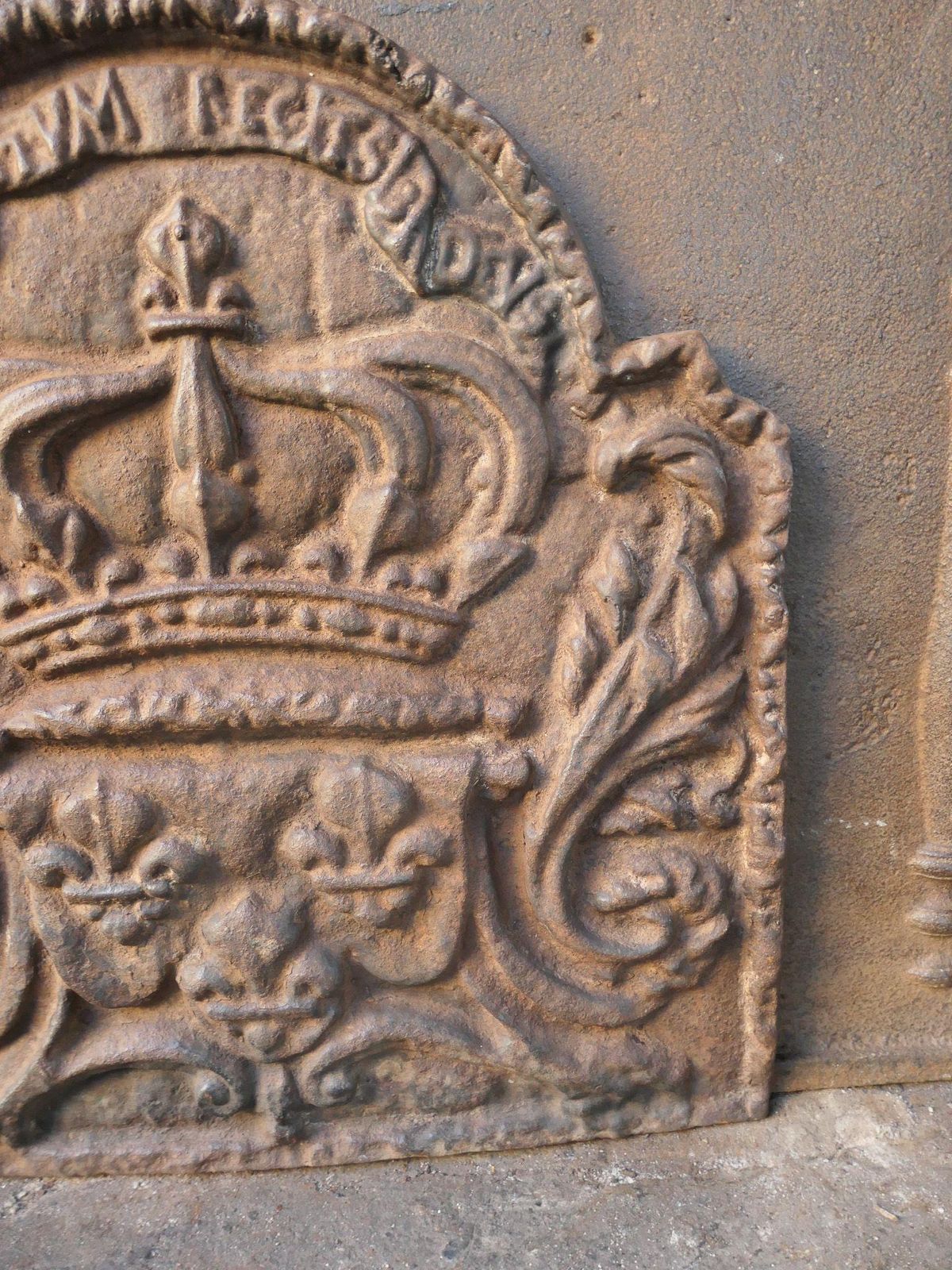 French Napoleon III Style 'Arms Of France' Fireback / Backsplash, 20th Century photo vintage