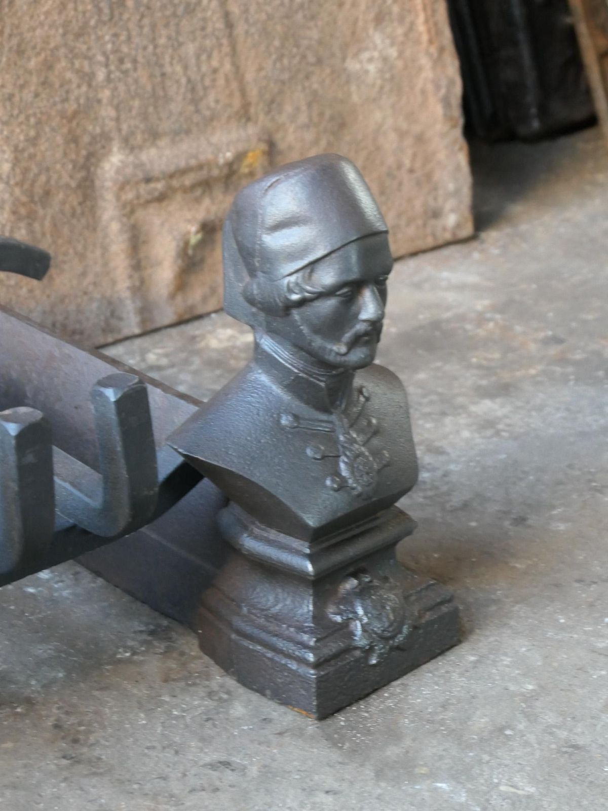 photo for sale 19th Century French Napoleon III Fireplace Log Grate