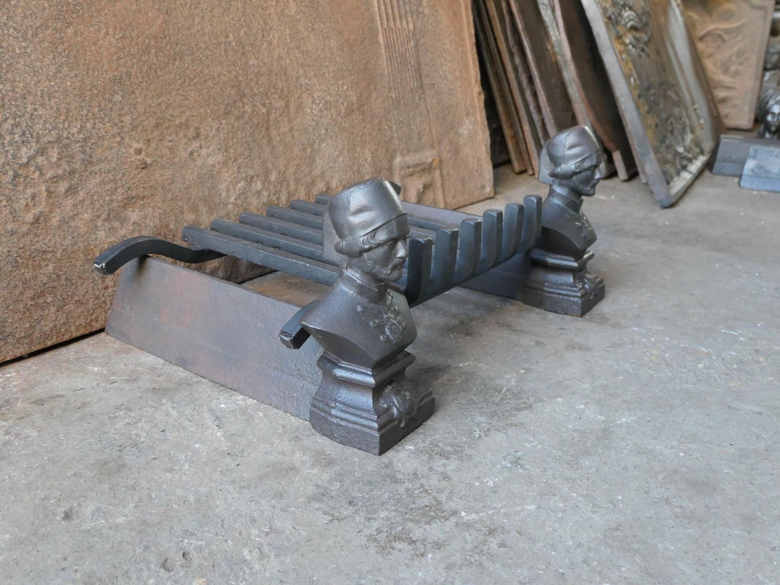 Home Fixtures 19th Century French Napoleon III Fireplace Log Grate photo