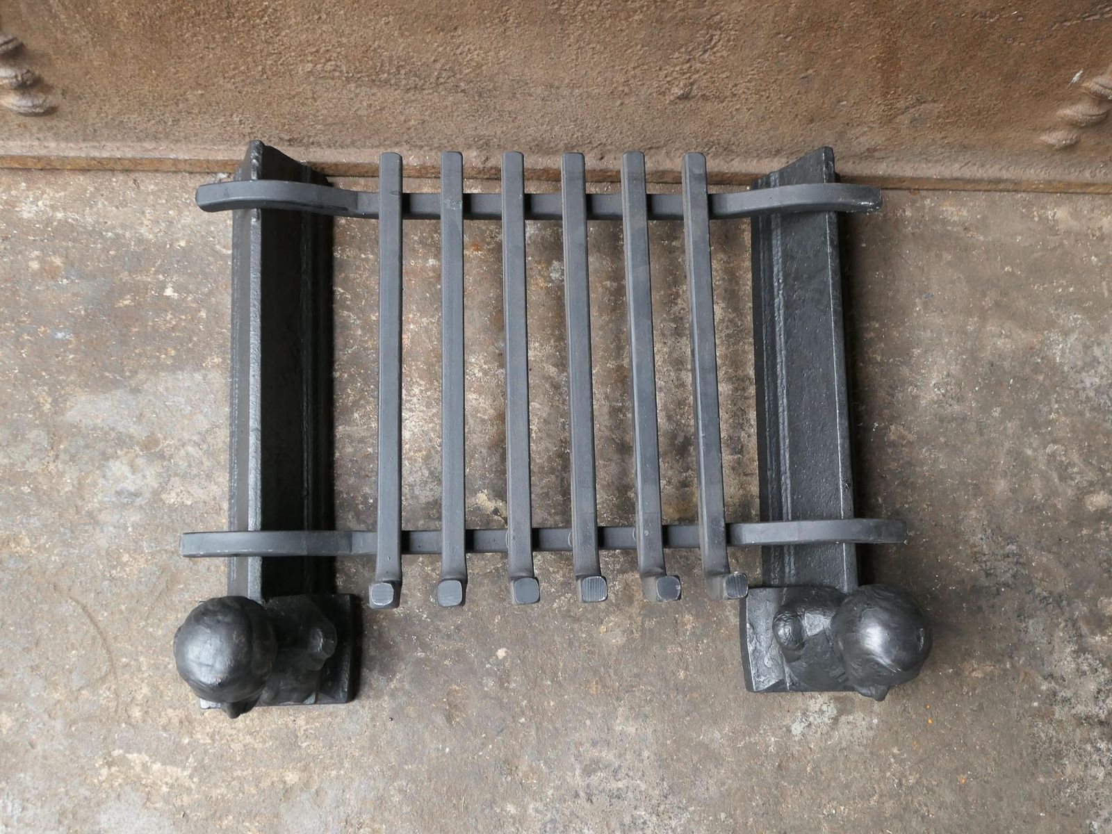 Home Fixtures Antique French Napoleon III Fire Grate, Fireplace Grate photo