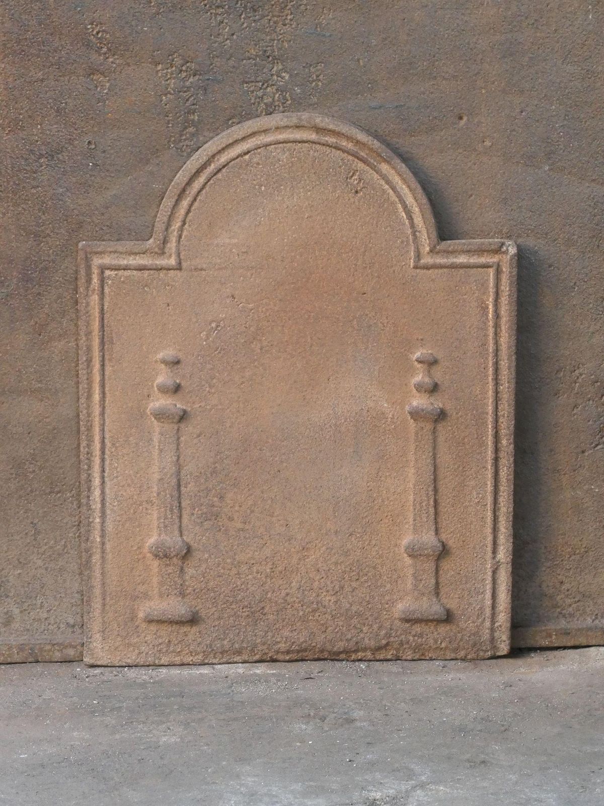 French 'Pillars Of Freedom' Fireback / Backsplash, Early 19th Century photo for sale
