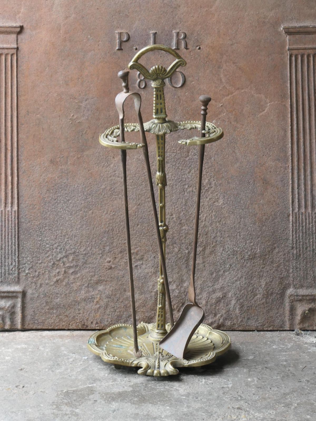 Early 20th Century French Napoleon III Style Fireplace Tool Set photo furniture
