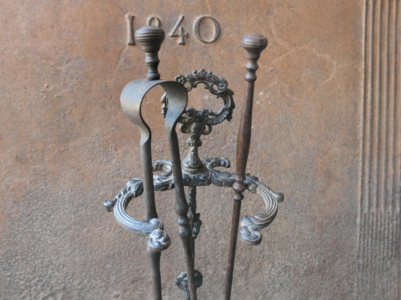 French Napoleon III Period Fireplace Tools Or Fire Tools, 19th Century photo buy