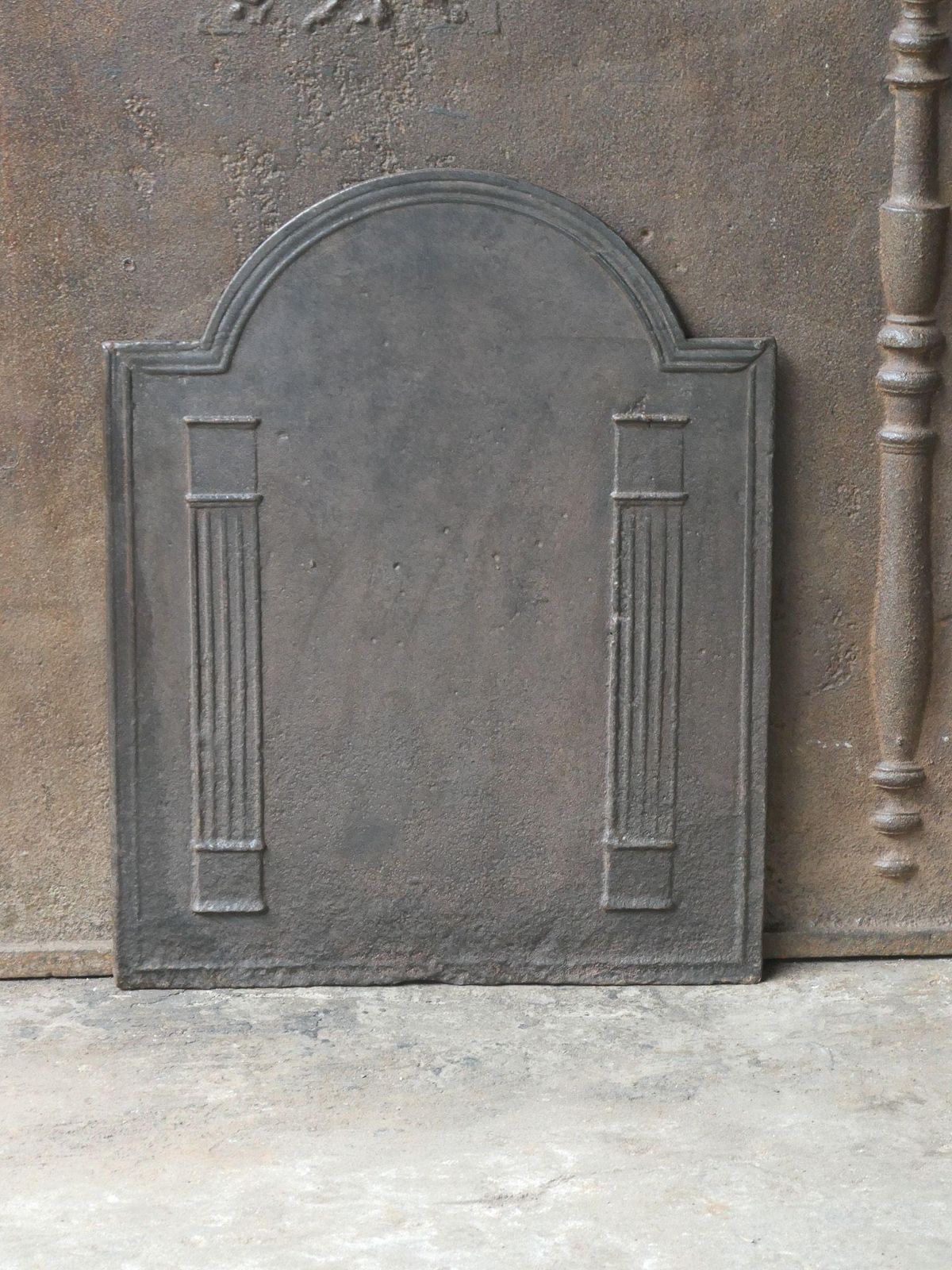 French 'Pillars Of Freedom' Fireback / Backsplash, Early 19th Century photo furniture