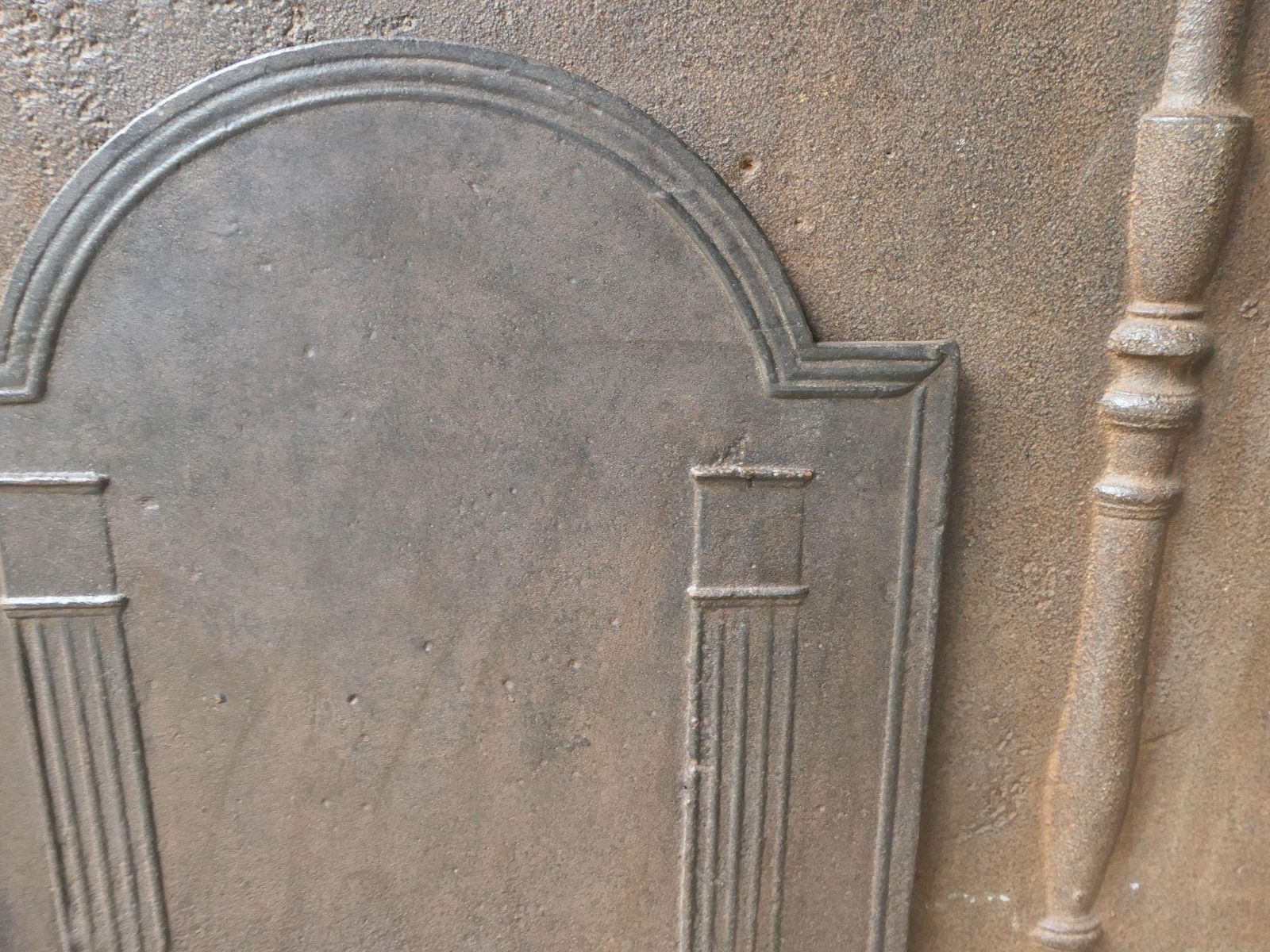 French 'Pillars Of Freedom' Fireback / Backsplash, Early 19th Century photo vinterior