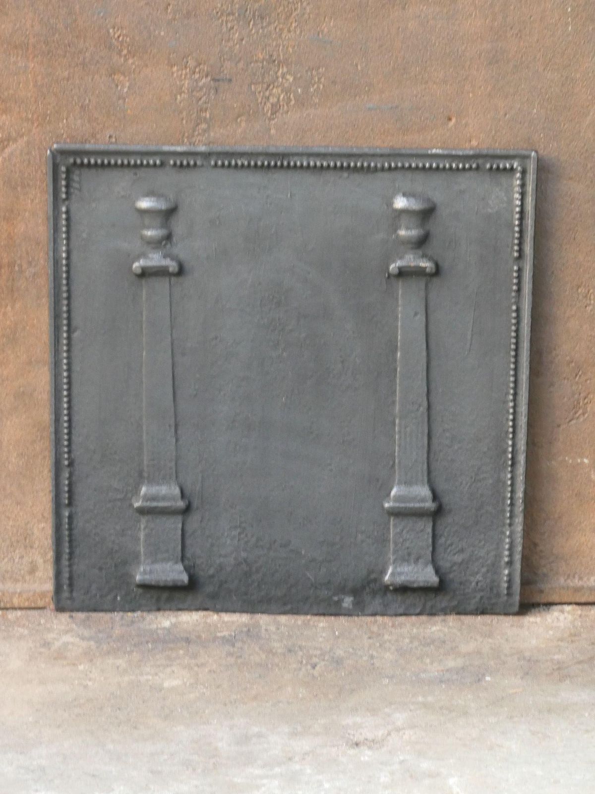French 'Pillars Of Freedom' Fireback / Backsplash, Early 19th Century photo for sale