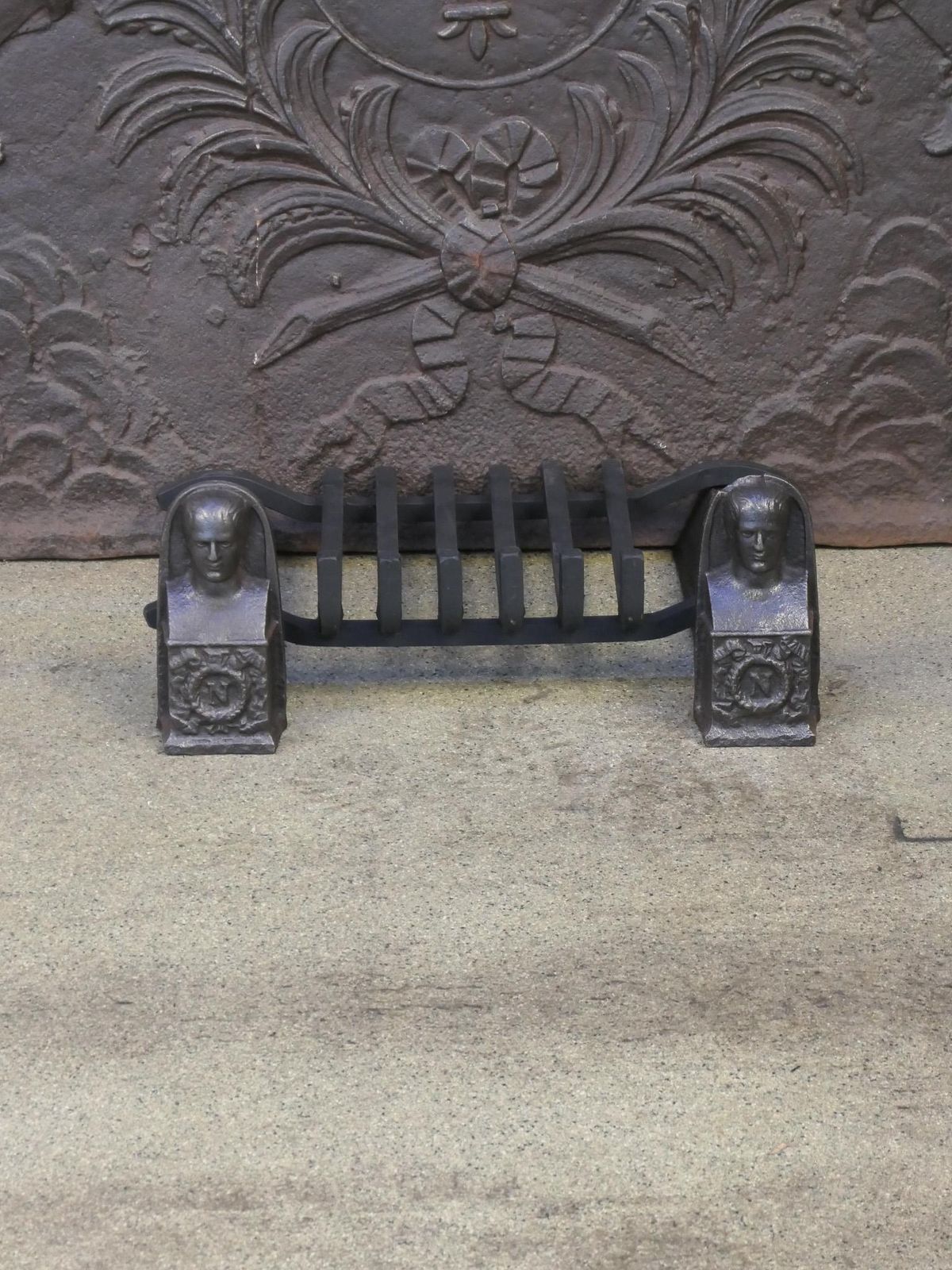 French Napoleon III Period Fireplace Log Grate, 19th Century photo for sale