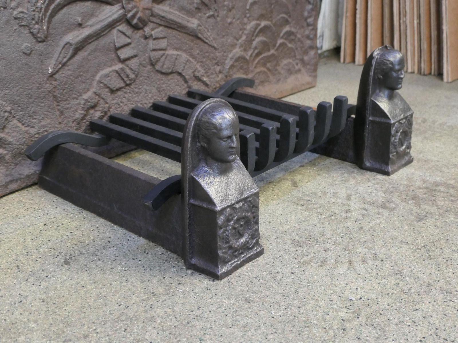 photo for sale French Napoleon III Period Fireplace Log Grate, 19th Century
