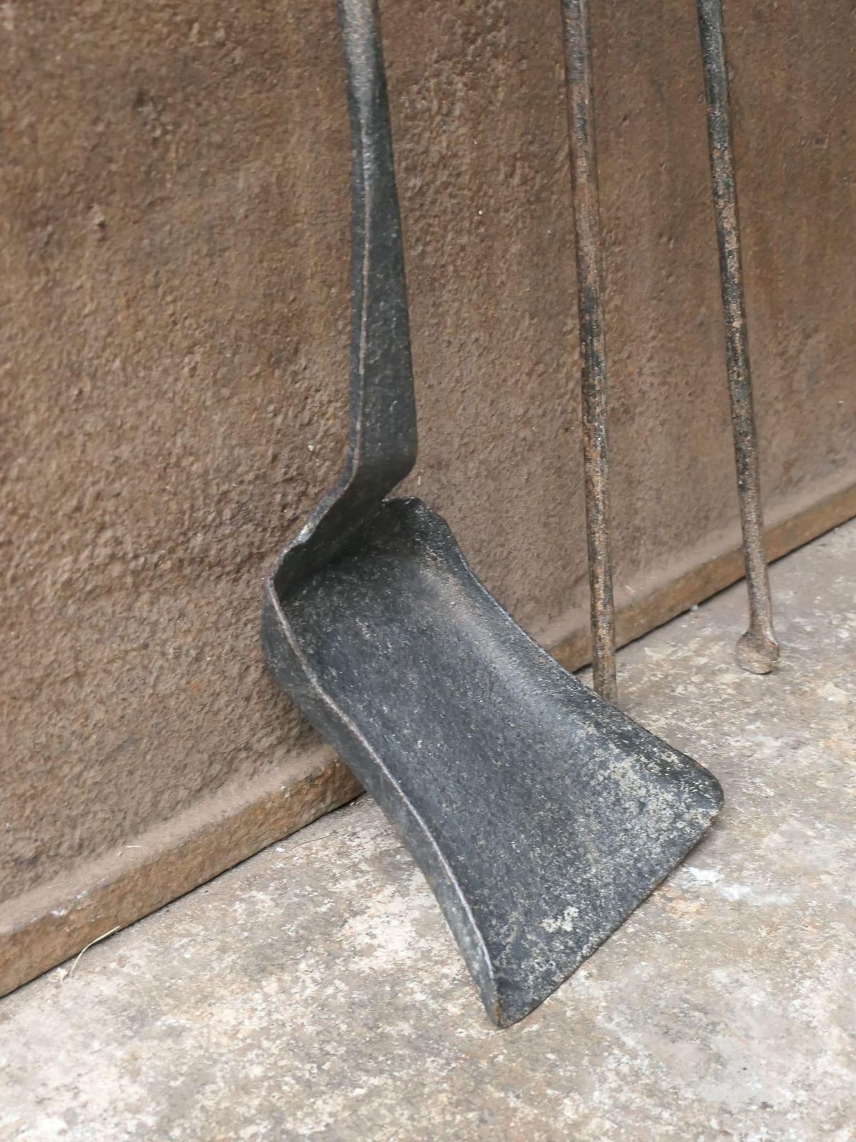 Rustic French Wrought Iron Fireplace Tools Or Fire Tools, 18th Century photo 252.0