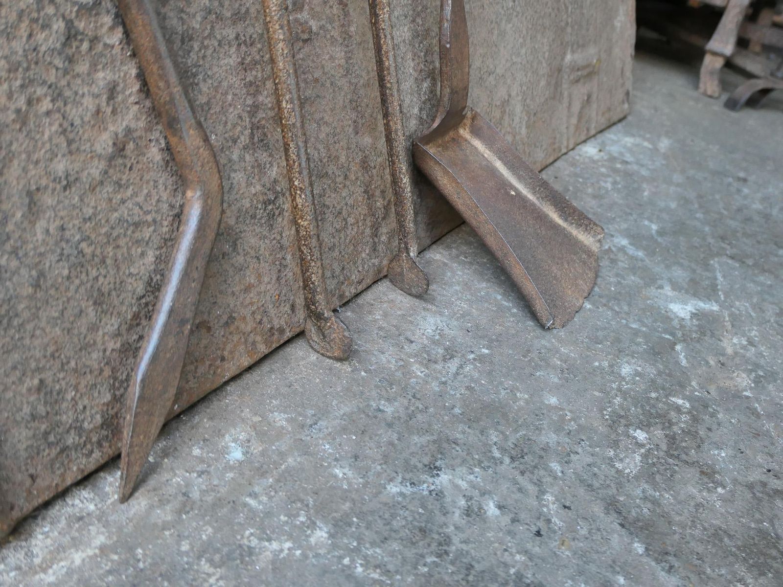 photo vinterior Rustic French Neoclassical Fireplace Tools, 18th 19th Century