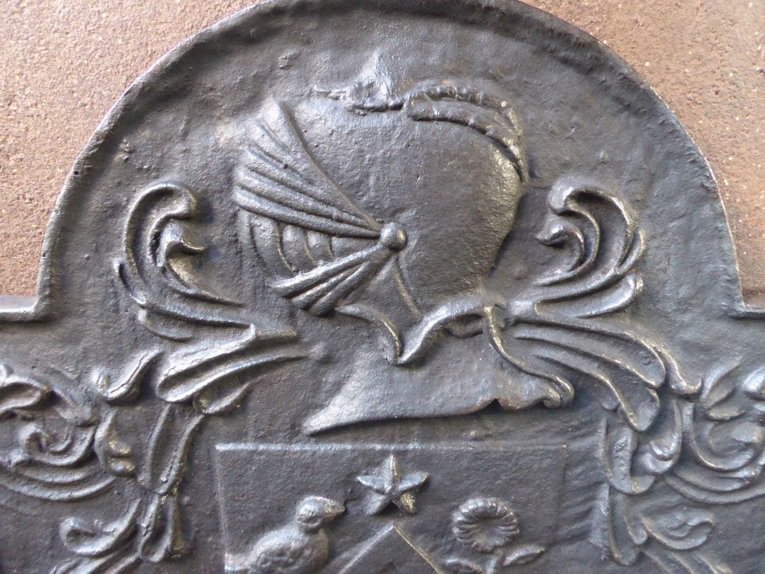 Louis XIV Style 'Coat Of Arms' Fireback / Backsplash photo furniture