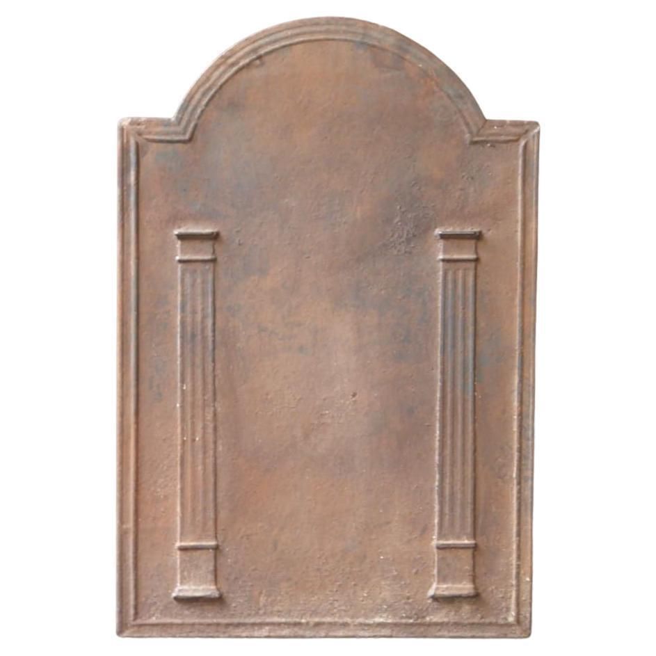 French Neoclassical Period Fireback / Backsplash, Early 19th Century