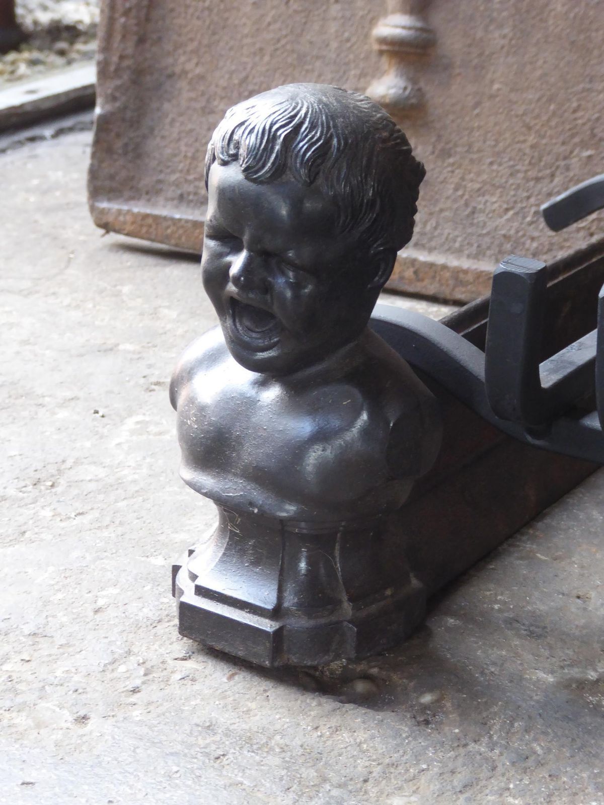 photo for sale Antique French Napoleon III Fire Grate, Fireplace Grate