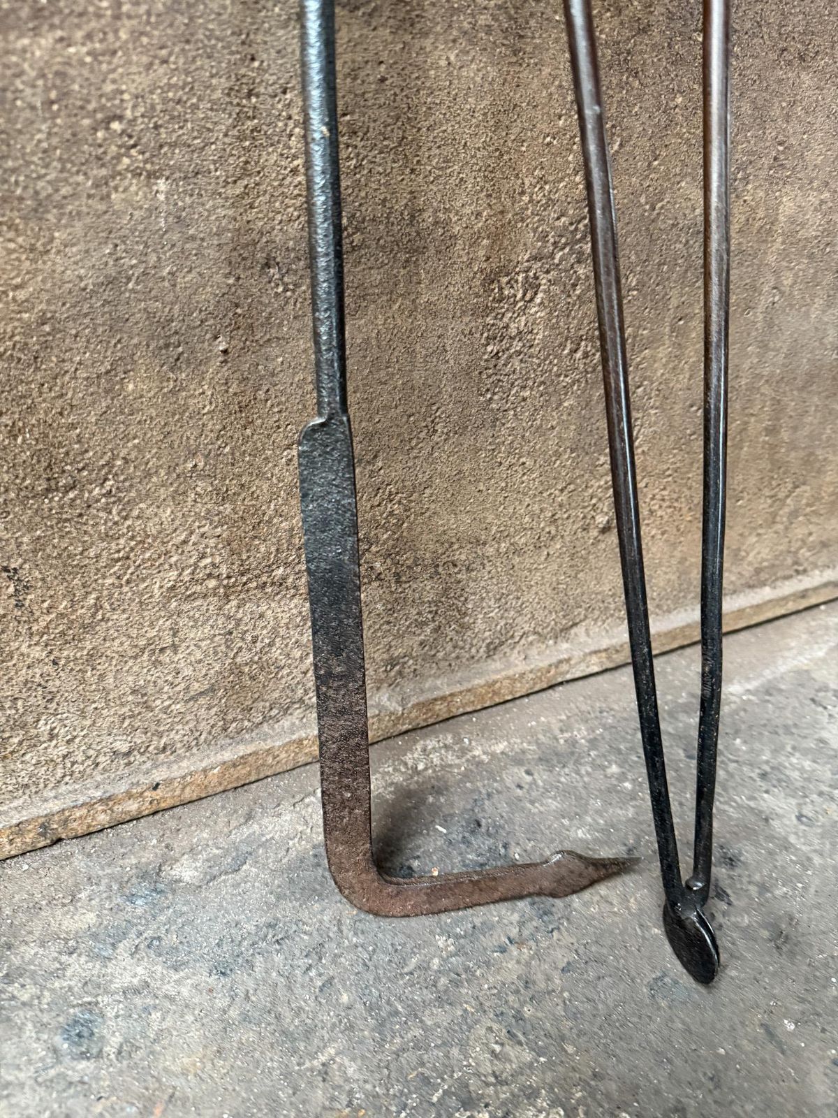 Late 18th Or Early 19th Century Dutch Fireplace Tools Of Fire Tools photo for sale