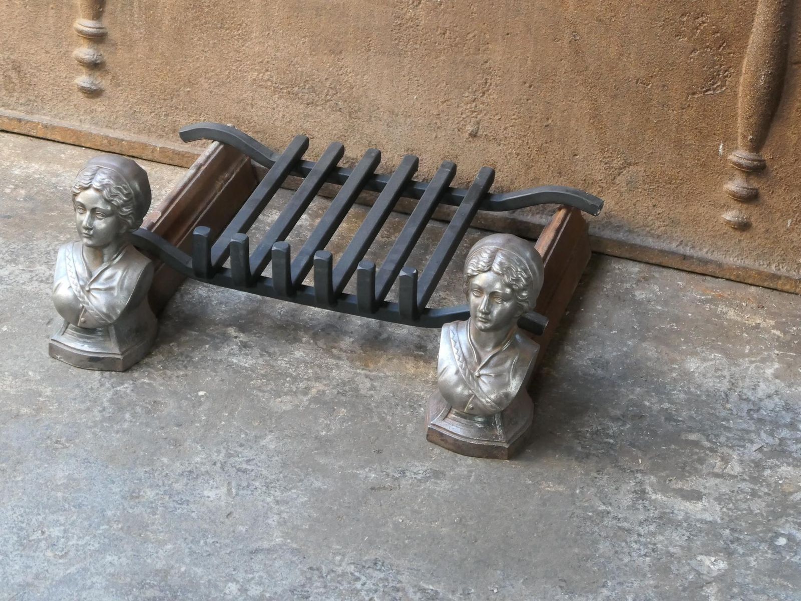 19th Century French Napoleon III Fire Grate, Fireplace Grate photo buy