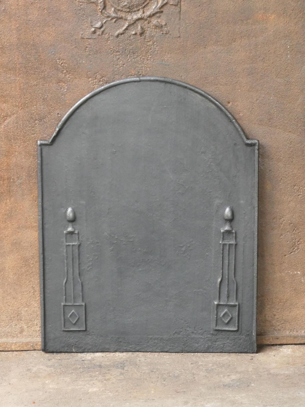 Antique French 'Pillars Of Freedom' Fireback / Backsplash, 18th   19th C. photo furniture
