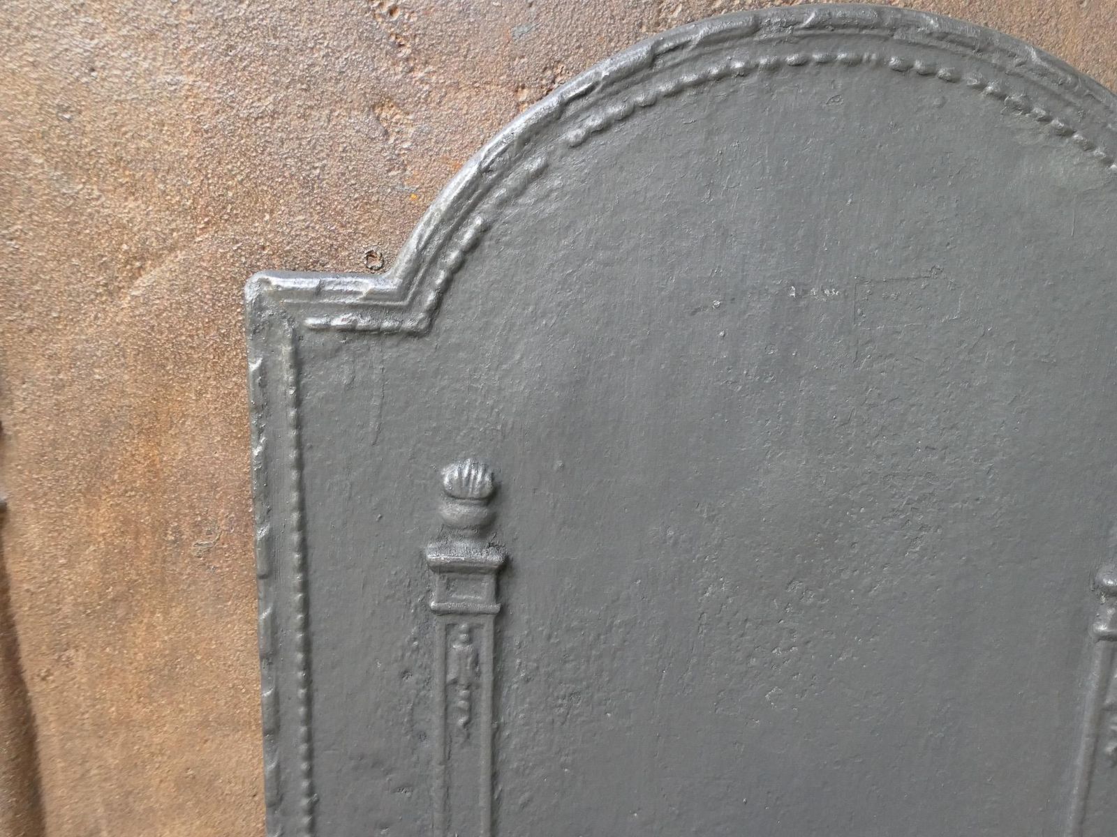 Antique French 'Pillars Of Freedom' Fireback / Backsplash, 18th   19th C. photo buy